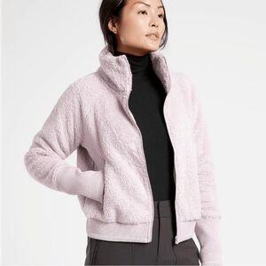 Athleta Light Purple Tugga Sherpa Jacket